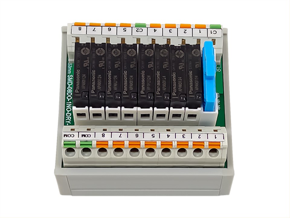 直插式继电器模组(SMD-8DO-1NO-DRY-TT)